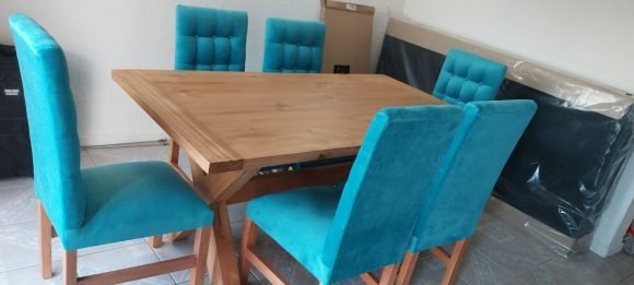 Comedor base X madera - Imagen 3