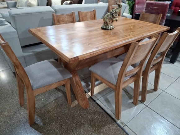 Comedor Base X madera - Imagen 5