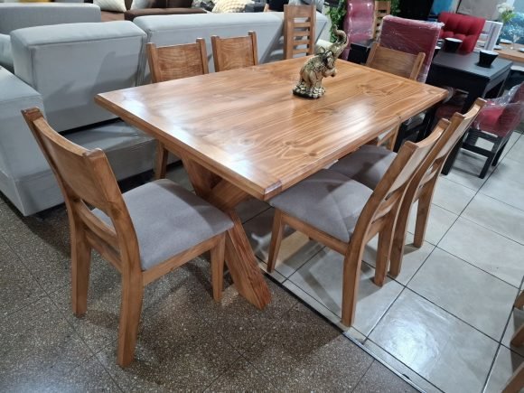 Comedor Base X madera - Imagen 4